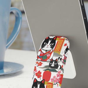 Lucky cat Phone Grip for maneki neko fan phone stand useful accessory gift under 20 for lucky cat lover phone gear practical gift cat lover