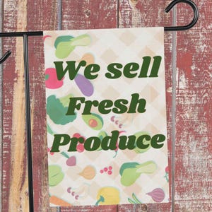 Produce sales flag advertisement farmers market produce flag roadside market stand home producer sale garden flag yard sign marketing flag