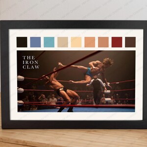 The Iron Claw Movie Poster | Colour Palette Poster | Minimalist Movie Poster | A24 Poster | Wall Art | Home Decor