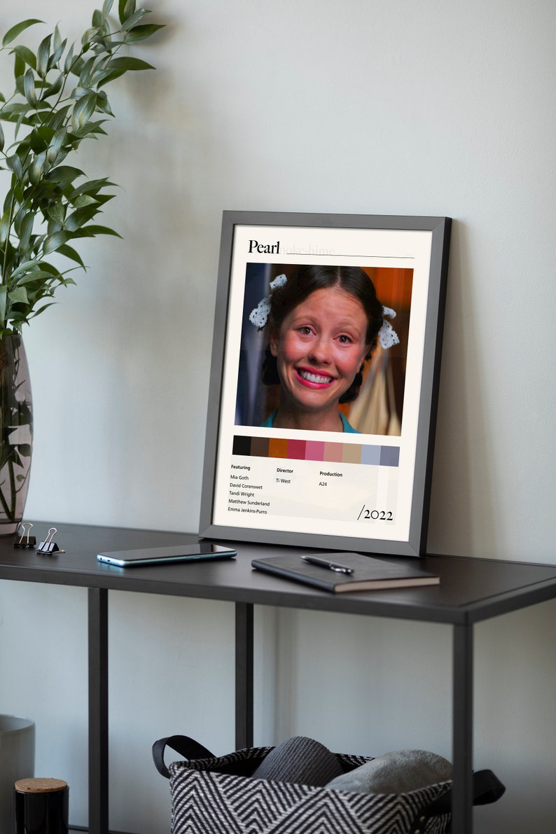 Pearl Movie Poster Colour Palette Poster Minimalist Movie Poster A24