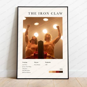 The Iron Claw Movie Poster | Colour Palette Poster | Minimalist Movie Poster | A24 Poster | Wall Art | Home Decor