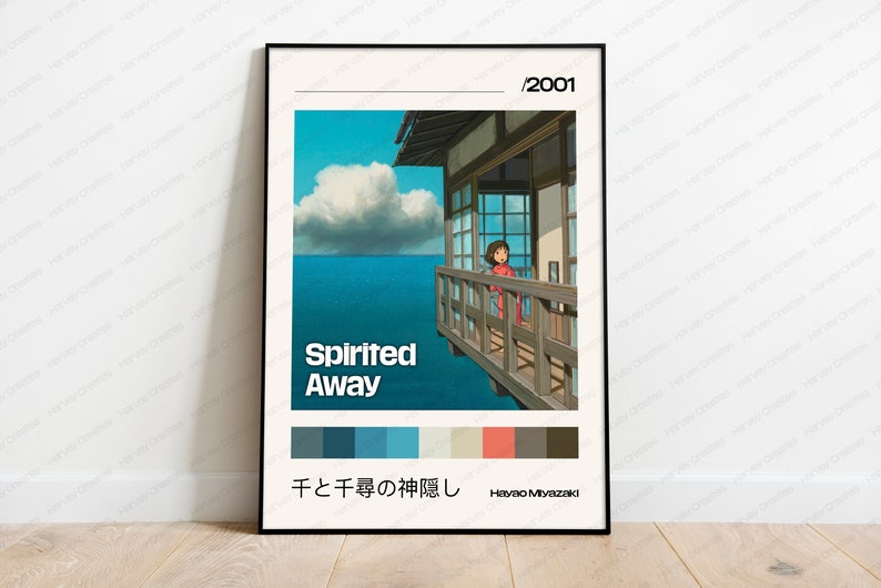 spirited-away-movie-poster-colour-palette-poster-minimalist-movie