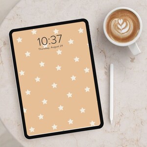 Boho Terracotta Aesthetic iPad Tablet Wallpaper Home Screen Background | Digital Download