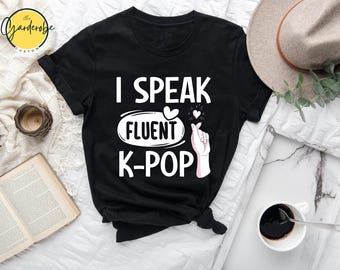 T-shirt coréen doigt coeur : cadeau pour fan de K-Drama K-Pop