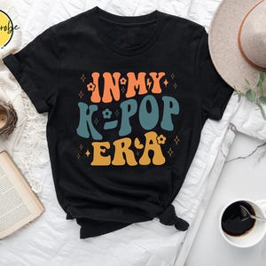Retro Wavy K-Pop Era T-Shirt: Funny K-Drama Top image 2