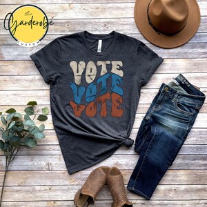Vote, Amerika Unisex Super Soft Premium Grafik-T-Shirt, Shirt