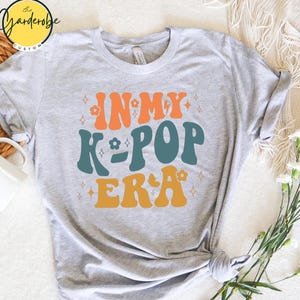 Retro Wavy K-Pop Era T-Shirt: Funny K-Drama Top image 3