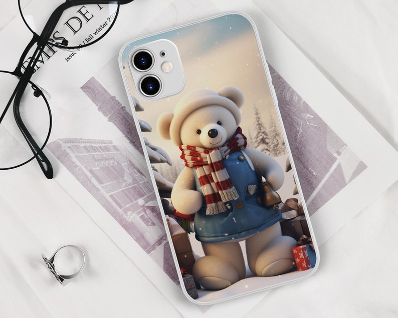 Cute Bear iPhone Case, 3D Cute Teddy Bear Sublimation, Bear Birthday ...