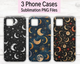 Night Sky Sublimation Phone Cases ,Stars Phone Cases, Digital Downloads, PNG Sublimate Phone Case, Phone Case Designs, Phone Case Printable