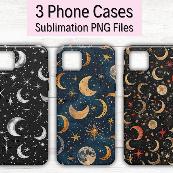 Night Sky Sublimation Phone Cases ,Stars Phone Cases, Digital Downloads, PNG Sublimate Phone Case, Phone Case Designs, Phone Case Printable