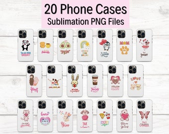 Pacchetto di 20 cover per telefono con stampa a sublimazione, file PNG con versetti della Bibbia, design per cover per iPhone, modelli per cover per telefono, design personalizzati per telefono, cover per telefono in formato PNG