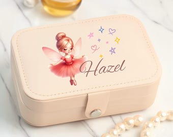 Customized Fairy Ballerina Jewelry Box for Little Girls, Fairy Storage Box, Ballet Jewellery Box, Kids Ballerina Gifts, Cute Ballet Gift