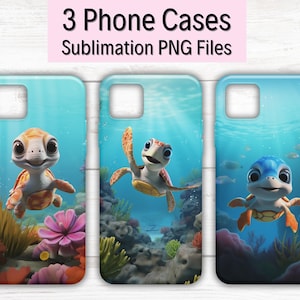 Phone Cases Templates, Turtle Sublimation Designs, Sea Turtle Phone Case, iPhone Case Sublimation, Phone Case Designs, Phone Cases 3D, PNG