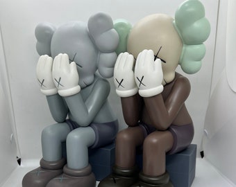 Inspirado en la figura de KAWS Crying Companion - Decoración del hogar, Figura de Kaws, Diseño Hypebeast, Figura artística, Idea de regalo