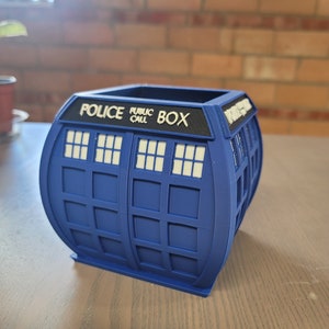 TARDIS-Inspired Plant Pot