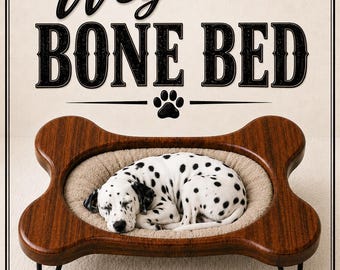 Official Weymann® Bone Dog Bed - Elevated or Flat - Made in USA