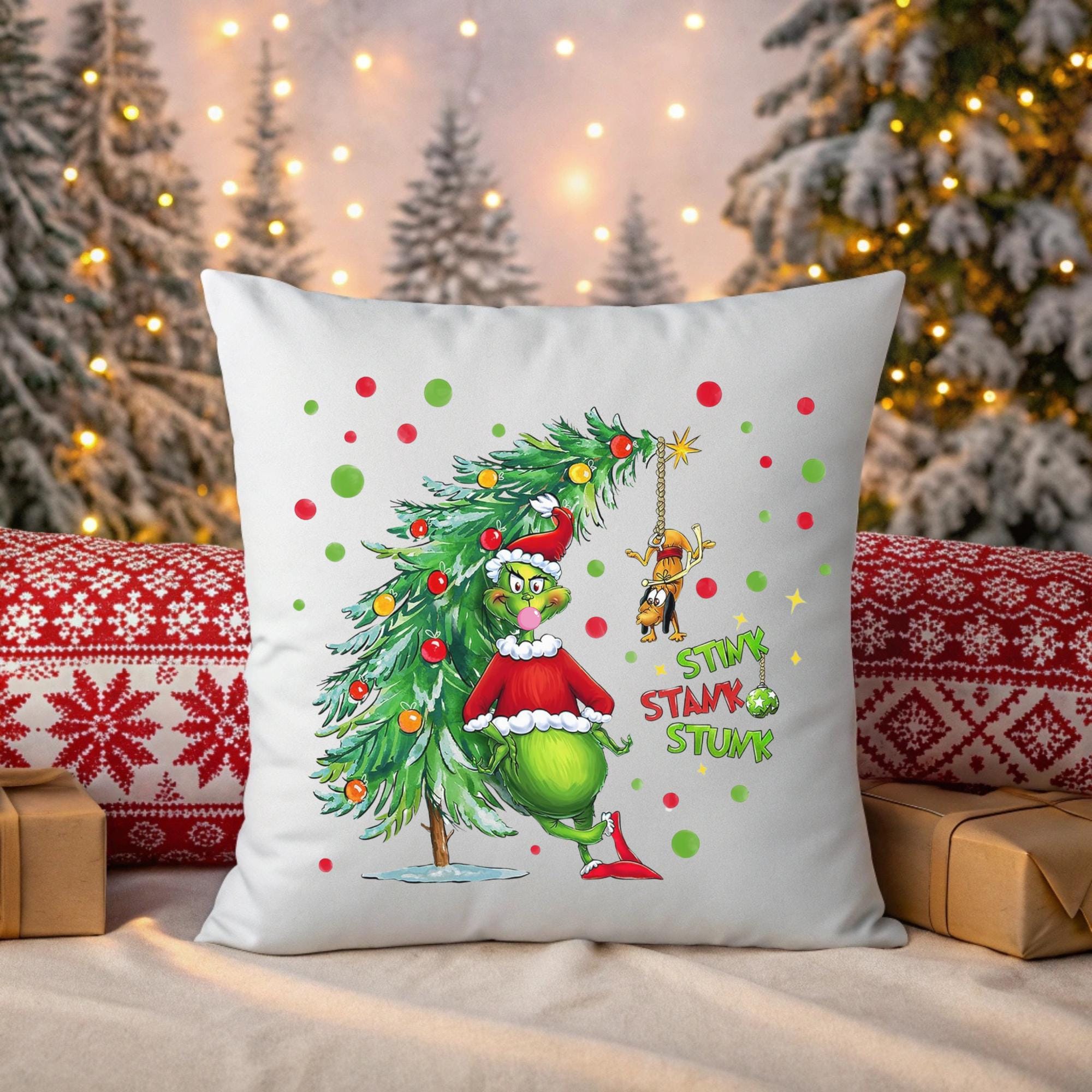 Coperta Decorativa Kachina Harvest The Grinch Letto Coperta Pile, Morbido Coperte Plaid 150x120cm - Natale Coperta Decorativa Multicolore