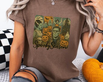 T-shirt vintage film d'horreur : T-shirt d'Halloween La fiancée de Frankenstein