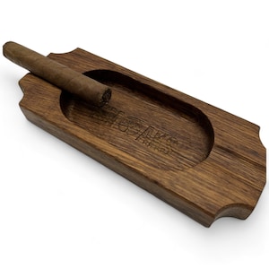 Cigar Ashtray Handcrafted Luxury French Oak Premium Quality, Elegant Ash Tray Ideal Gift for Cigar Enthusiasts Unique Luxury Cigar Ashtrays