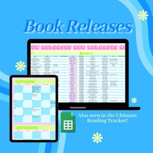 Boekrelease-tracker: spreadsheet met leesplanner (Google Spreadsheets)