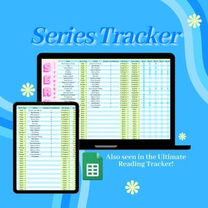 Book Series Tracker: Reading Planner Google Sheets (Digital Download)