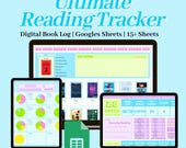 Ultimate Reading Tracker | Google Sheets Reading Tracker | Digital Book Log & Reading Planner | Book Spreadsheet | Reading Challenge