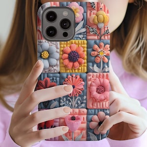 Scandinavian style Floral Trendy Design Phone Case for iPhone 16-11, Google Pixel and Samsung Galaxy phones, Floral case