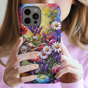 Wildflower Mosaic Phone Case: Trendy Floral Protective Cover