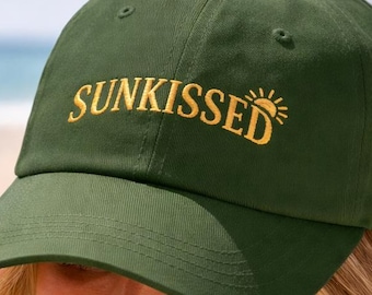 Sunkissed Sun Graphic Dad Cap | Embroidered Baseball Hat