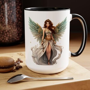 Fairies Coffee Mug, 3D design Mug, Fairy Lover Christmas Gift, Two-Tone Coffee Mugs, 15oz