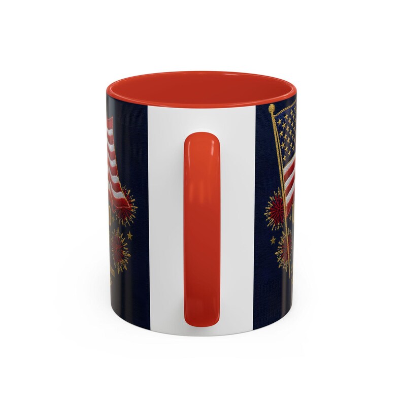 Patriotic 250 Years USA Mug, Americana Floral Coffee Mug, Veteran & Memorial Day Gift, Anniversary Mug, United States Commemorative Gift image 7