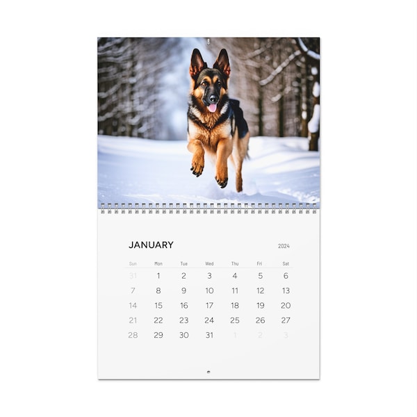 2025 German Shepherd Calendar Etsy