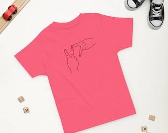 Toddler jersey t-shirt - Virginia Tech Hokies, Hokie hands, Blacksburg, Gokies, VT, Future Hokies