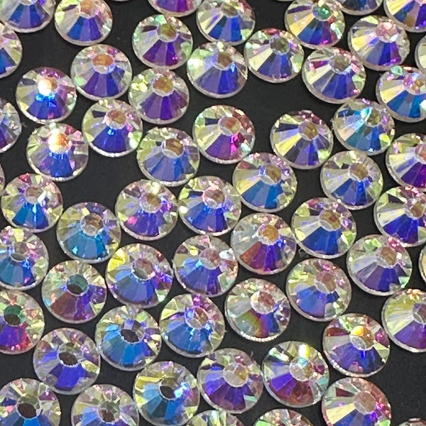 HOTFIX Premium Glass Rhinestones| Sizes ss8, ss10, ss16, ss20, ss30| choose colors| High quality Glass Faceted| Ships from USA|Crystal AB