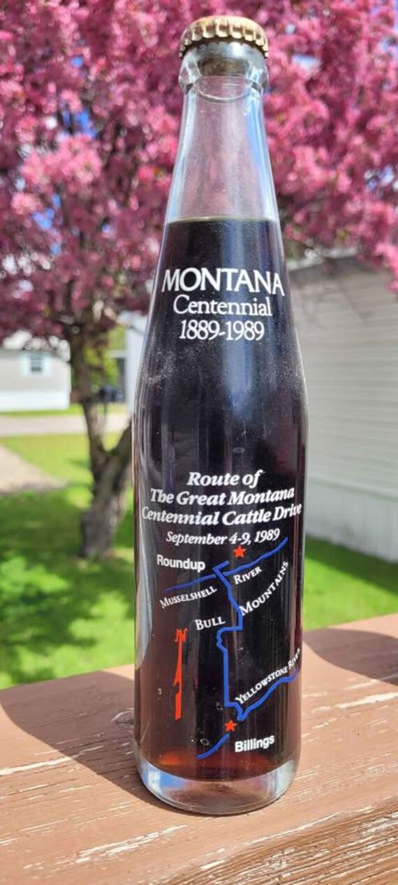 Oldmountain コカマチャン Unopened 1989 Montana Commemorative Cattle Drive Coca Cola Bottle