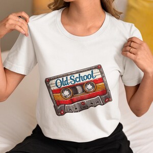 Old School Cassette Tape T-Shirt, Retro 80s Music Graphic Tee, Vintage Mixtape Shirt, Nostalgic Music Lover Gift, Unisex Throwback Style