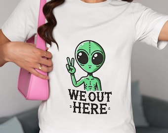 Camiseta Para Hombr Alienígena Cool Cool Funny Lindo Peace Paz Regalo Camisetas Camisetas Camiseta Gráfica Tops Casual Ropa De Manga Corta De $11.78 | DHgate