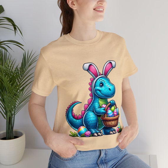 Easter Dinosaur Shirt T-Rex Egg Hunt Is On Funny Tee Basket Easter Dinosaur Shirt T-Rex Egg Hunt Is On Funny Tee Basket