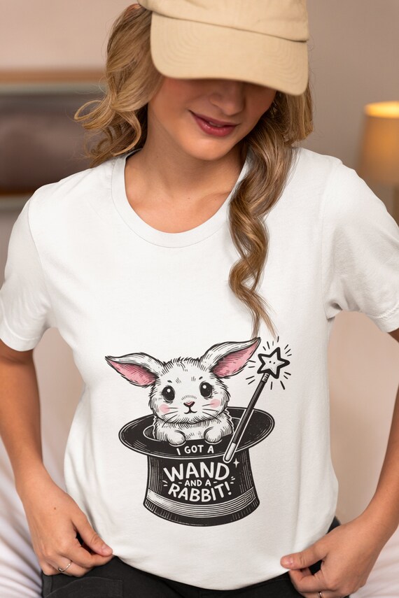 Magician With Top Hat And Rabbit T-Shirt Magician With Top Hat And Rabbit T-Shirt