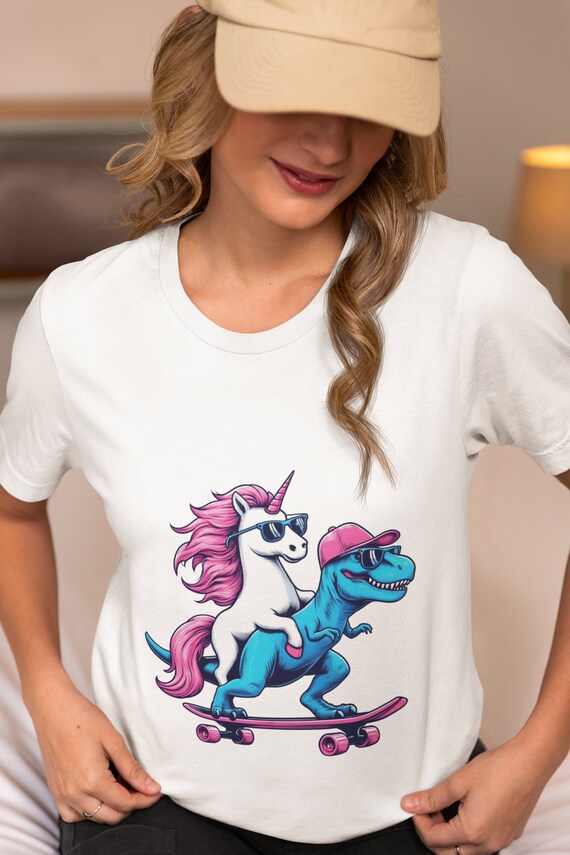 Skateboard T-Shirt Dinosaur Tshirt T-Rex Tee Gift Vintage Skateboard T-Shirt Dinosaur Tshirt T-Rex Tee Gift Vintage