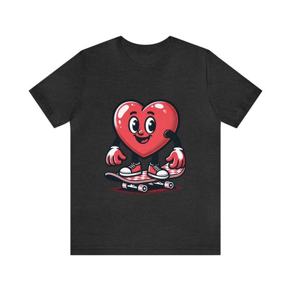 ★NERDY★ 人気★Heart Logo Short Sleeve T-Shirt Amazon.com: Pop Art Big Heart Graphic Tees Yellow Heart T
