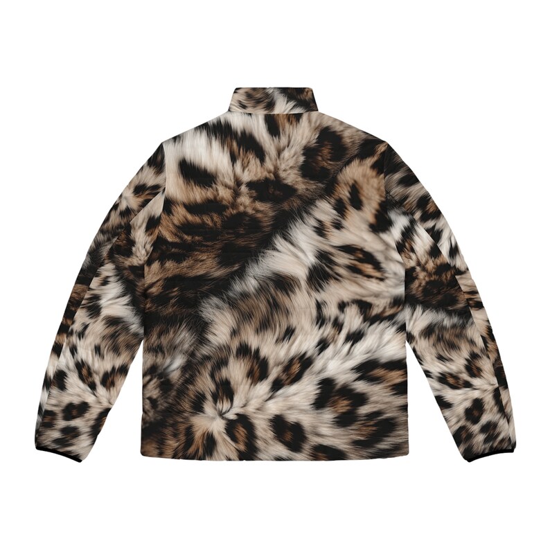 LEOPARD PRINT PUFFER JACKET main image 0