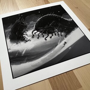 Inktober: Snow - Premium Art Print