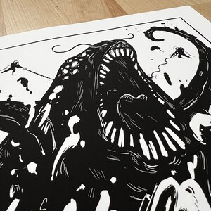 Inktober: Catch - Premium Art Print