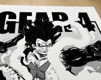 Luffy: Gear Four, SnakeMan - Premium Art Print