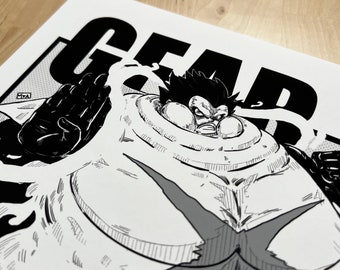 Luffy: Gear Four, Tankman - Premium Art Print