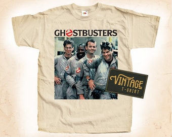 Ghostbusters V1 TShirt Vintage Natural color Men&#39;s TShirt DTG Digital Print SIZES S M L XL 2XL 3XL 4XL 5XL