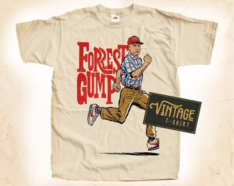 Forest Gump V2 TShirt Vintage Natural color Men&#39;s TShirt DTG Digital Print SIZES S M L XL 2XL 3XL 4XL 5XL