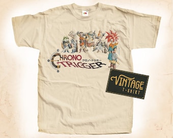 クロノ・トリガー v1 Tシャツ ヴィンテージ ナチュラルカラー メンズ T