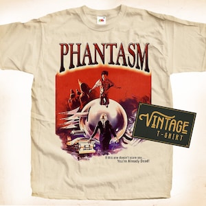 Phantasm V1 TShirt Vintage Natural color Men&#39;s TShirt DTG Digital Print SIZES S M L XL 2XL 3XL 4XL 5XL